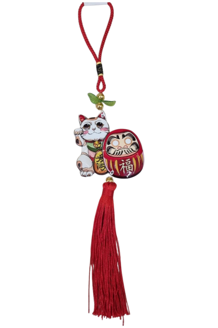 Amuleto daruma e manekineko 1