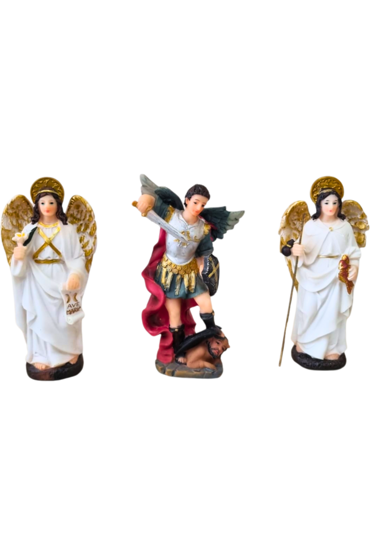 Kit 3 arcanjos 11cm 1