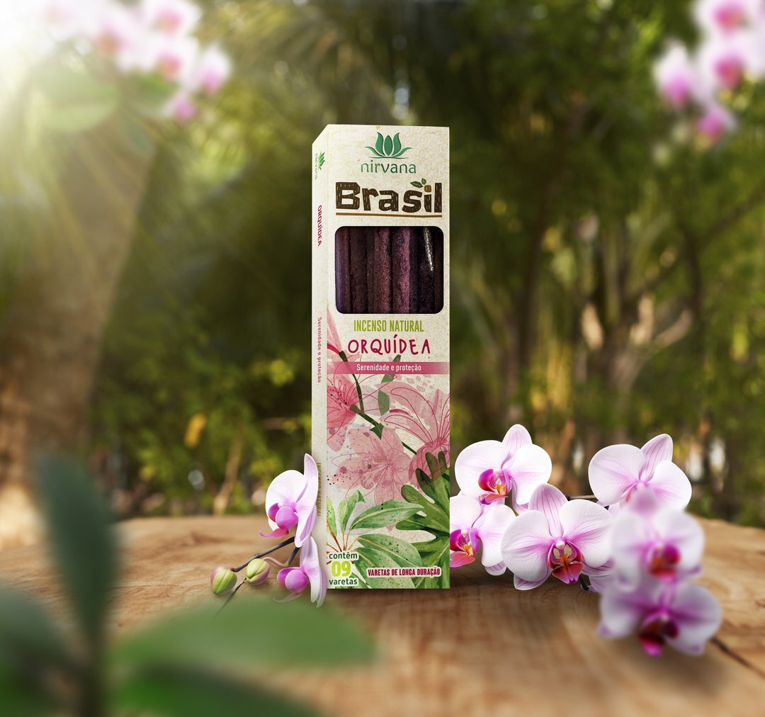 Foto ambientada linha brasil orquidea