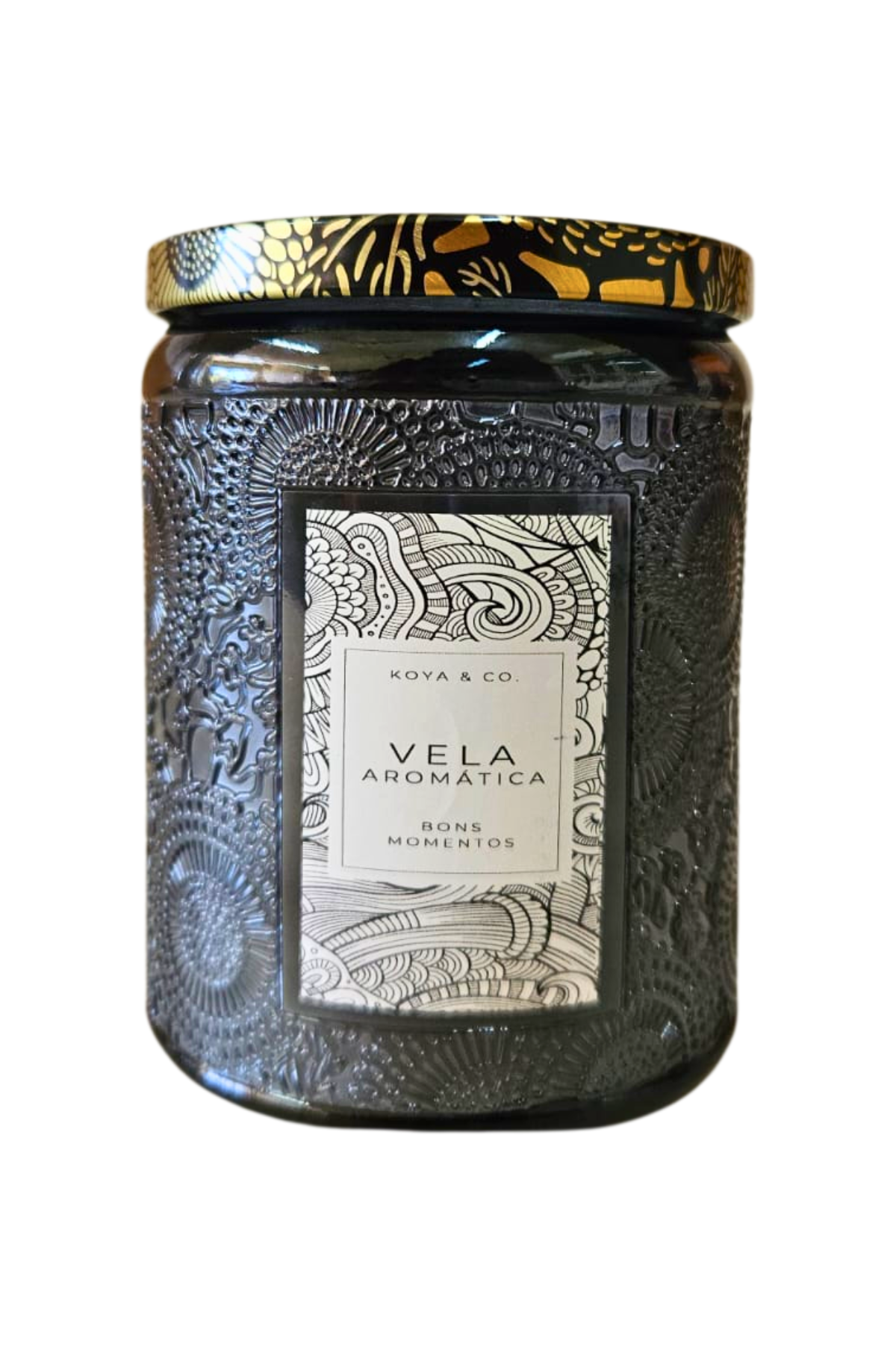 Vela vidro 9cm 3