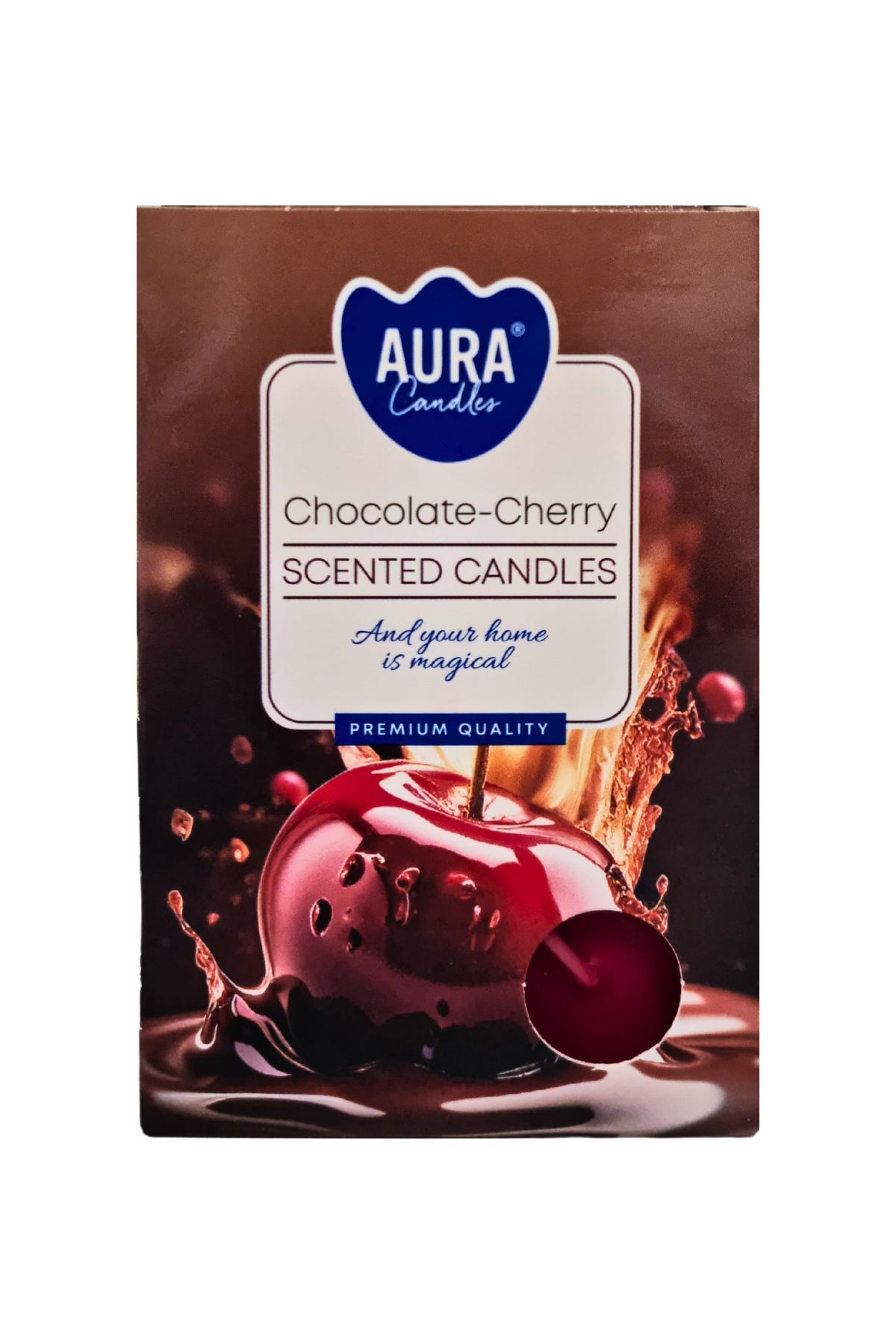 Vela rechot perfumada c6 cereja e chocolate 
