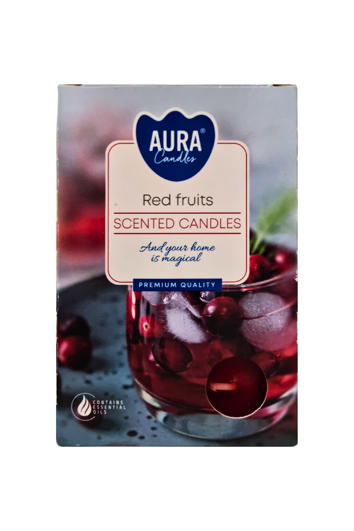 Vela rechot perfumada c6 frutas vermelhas 