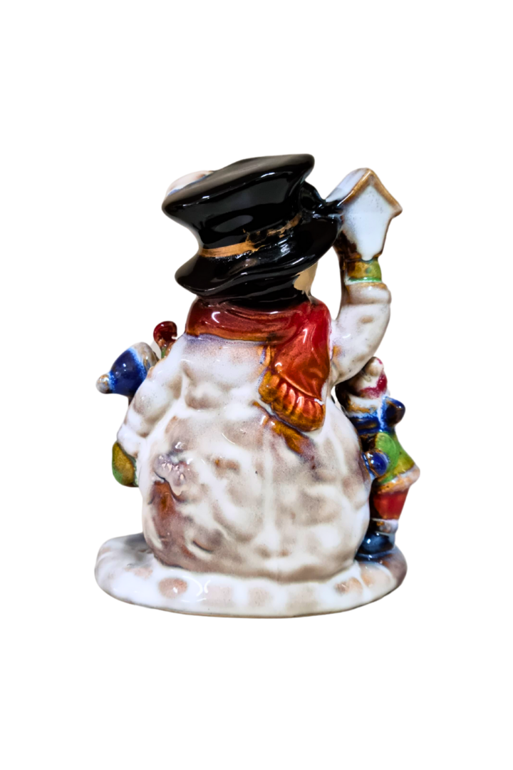 Boneco de neve porcelana c luz 3