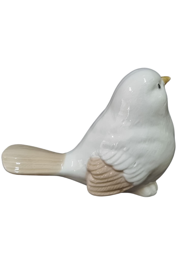 Passarinho branco porcelana peq. cx. c 4 2