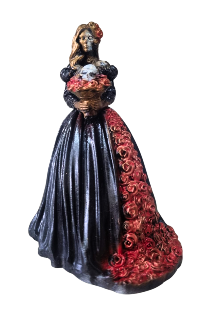 Rosa caveira vestido 1